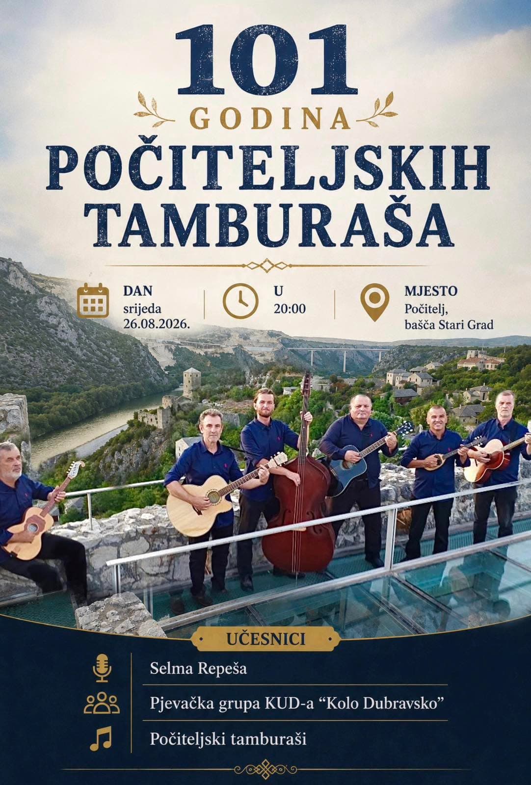 Počiteljski tamburaši slave 101 godinu postojanja