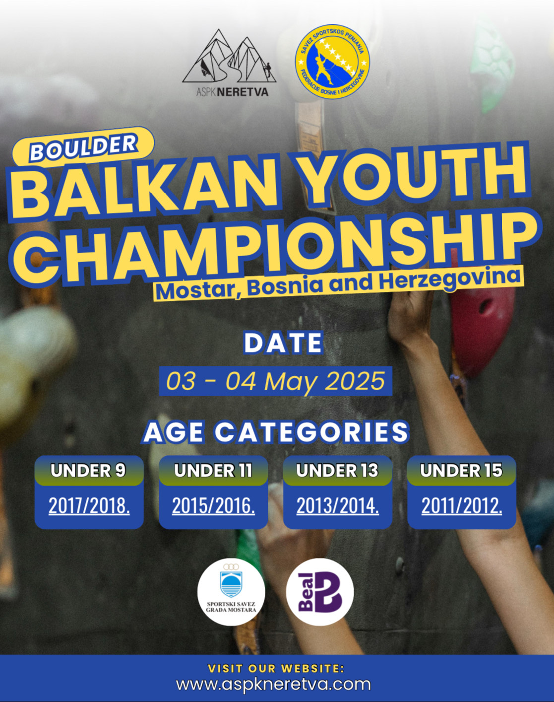 Najbolji mladi penjači Balkana takmiče se u Mostaru!