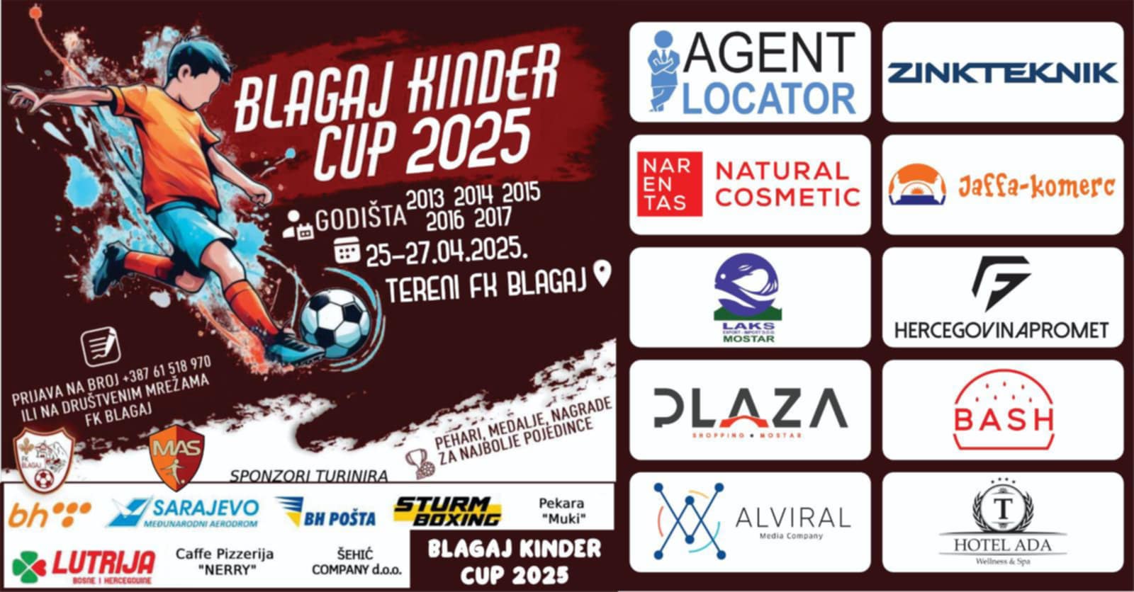 Blagaj Kinder Kup 2025: Sprema se dječiji fudbalski spektakl